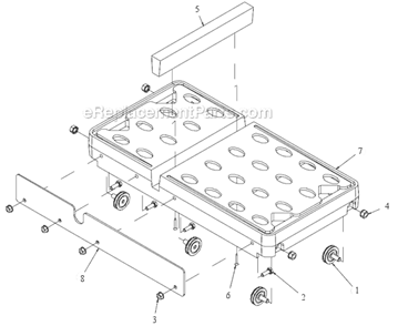 Page C Diagram and Parts List for MK-1280  MK Diamond Concrete Saw